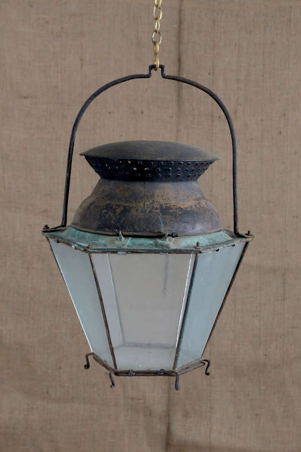 18th century French tole copper lantern