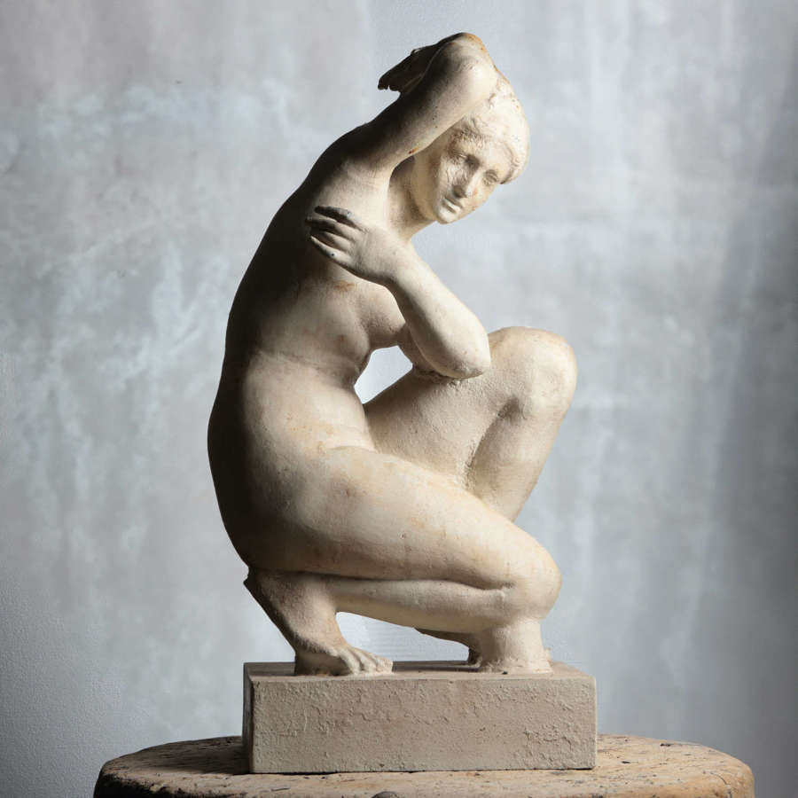 Late 19thC French Crouching Venus