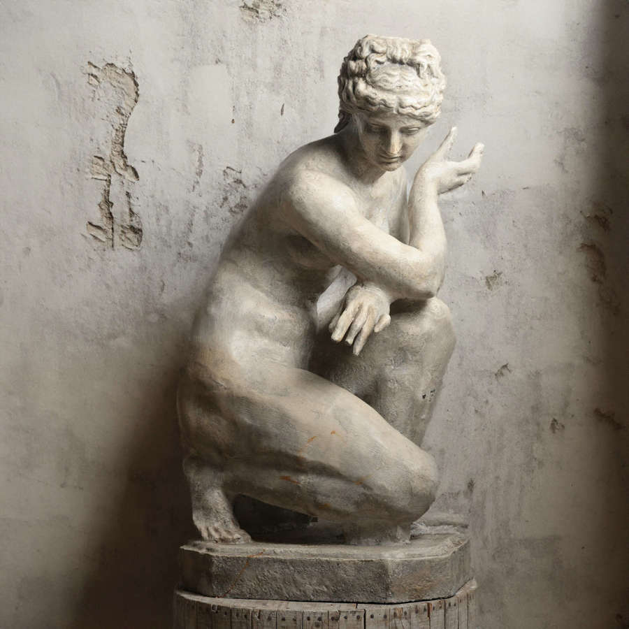 Early 20thC French Crouching Venus